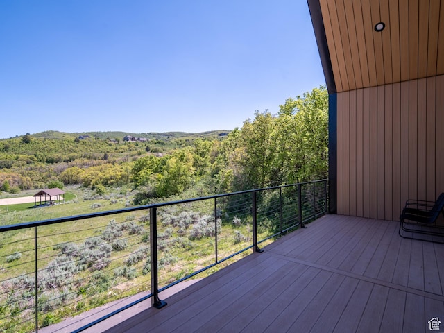 1113 S Quail Holw E, Huntsville, UT 84317 - deck featuring a view of trees