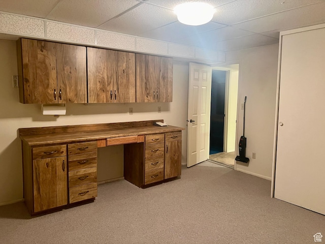 1581 E 6470 S, Murray, UT 84121 - unfurnished office featuring light carpet, a paneled ceiling, and baseboards