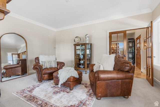 650 E 600 S, Spring City, UT 84662 - carpeted living room with crown molding