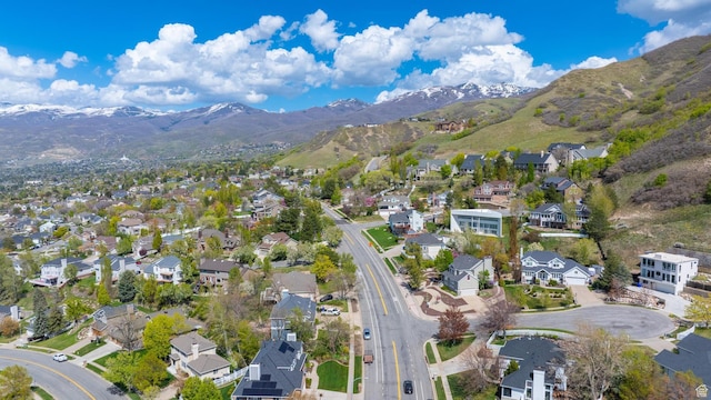 3893 S Bountiful Blvd, Bountiful, UT 84010 - aerial view featuring a mountain view and a residential view