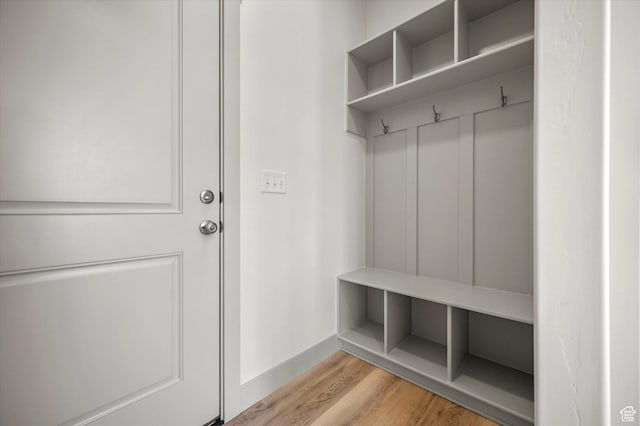639 S 85 E Unit 28, Smithfield, UT 84335 - mudroom with baseboards and wood finished floors