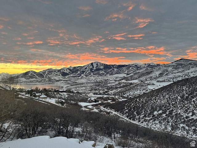 view of mountain feature