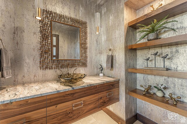 2523 N Chaco Trl, St George, UT 84770 - bathroom with vanity and tile patterned floors