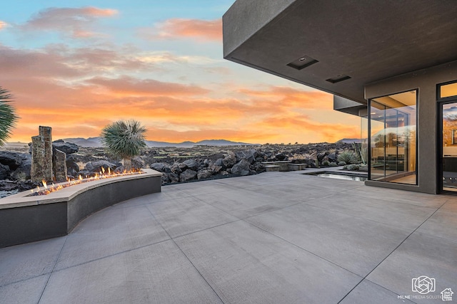 2523 N Chaco Trl, St George, UT 84770 - patio terrace at dusk with a patio