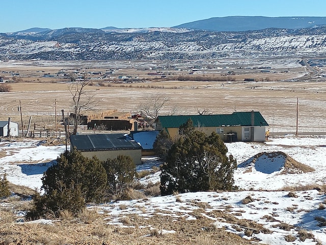 80 S Chipper Ln, Manila, UT 84046 - snowy aerial view featuring a mountain view