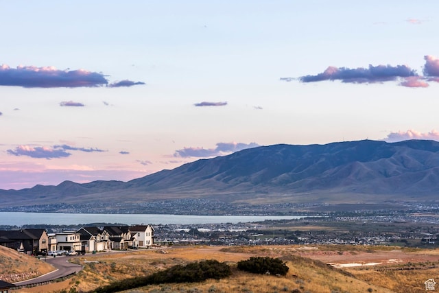 property view of mountains with a water view