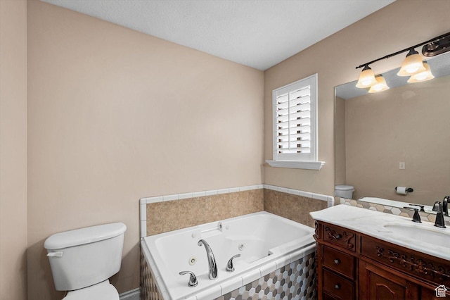 4876 S 1525 E, Ogden, UT 84403 - bathroom featuring a jetted tub, toilet, and vanity