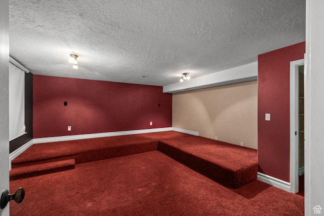 4876 S 1525 E, Ogden, UT 84403 - finished basement with baseboards, carpet, and a textured ceiling