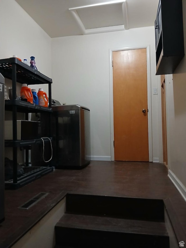 237 N 500 W, Vernal, UT 84078 - bedroom with attic access and wood finished floors