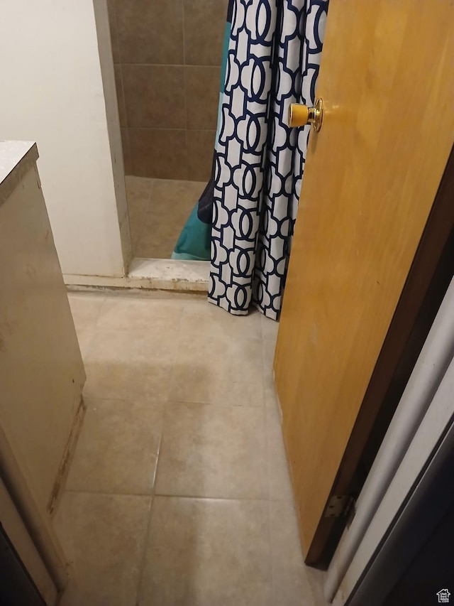 237 N 500 W, Vernal, UT 84078 - bathroom with a stall shower and tile patterned flooring