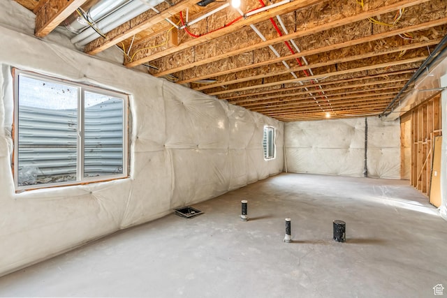 view of basement