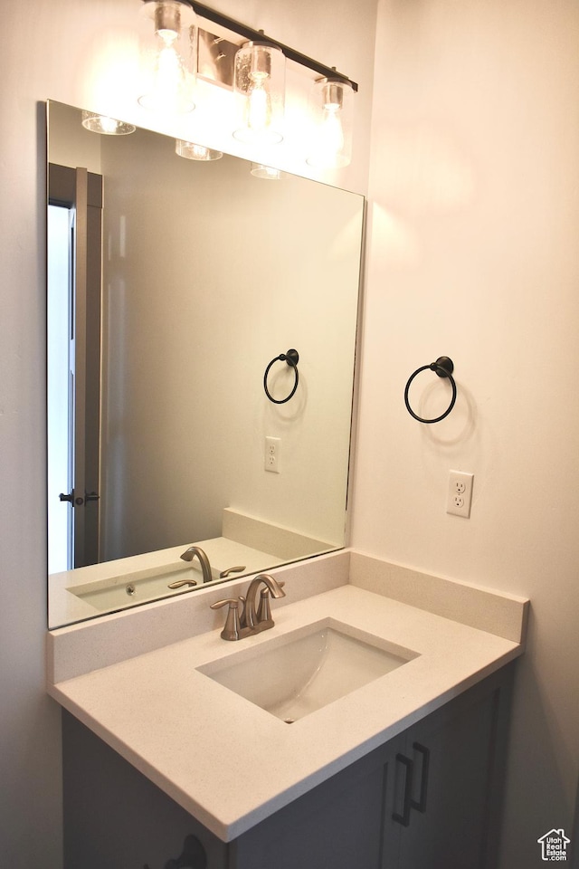 bathroom featuring vanity