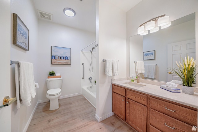 502 S 1040 E Unit 243, American Fork, UT 84003 - full bathroom with toilet, vanity, hardwood / wood-style flooring, and bathing tub / shower combination