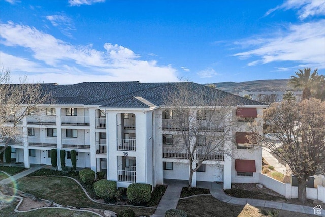 view of property with a mountain view