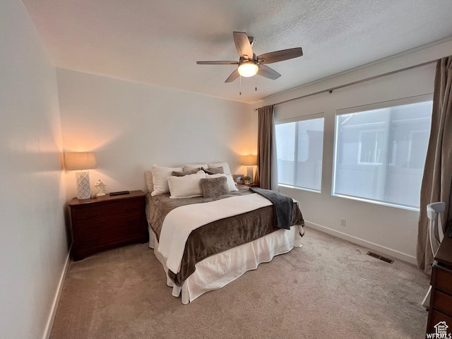 10052 Marigold Ln, Cedar Hills, UT 84062 - carpeted bedroom with ceiling fan and a textured ceiling
