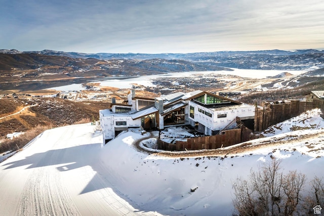 2923 W Jordanelle View Dr Unit 86, Heber City, UT 84032 - snowy aerial view featuring a mountain view