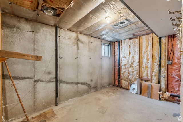 view of basement