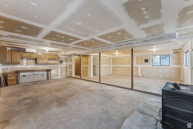 view of basement