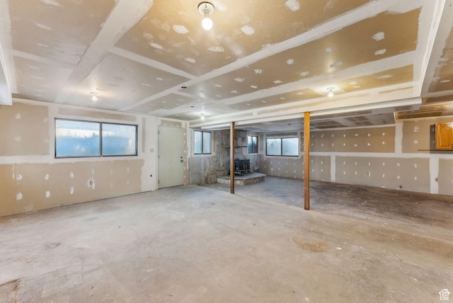 view of basement