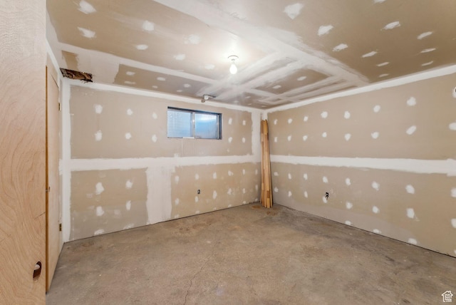 view of basement