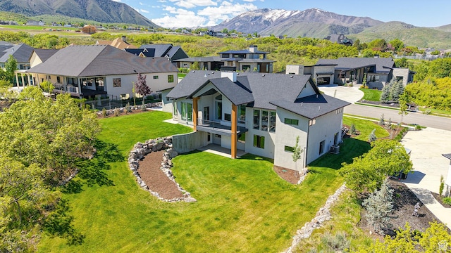 1244 N Washougal, Elk Ridge, UT 84651 - aerial view of residential area with a mountain backdrop