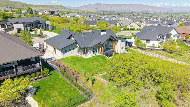 1244 N Washougal, Elk Ridge, UT 84651 - aerial view of residential area with a mountain backdrop