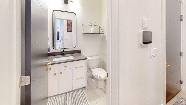 1244 N Washougal, Elk Ridge, UT 84651 - bathroom featuring toilet, vanity, and tile patterned floors