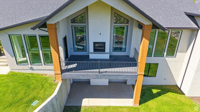 1244 N Washougal, Elk Ridge, UT 84651 - view of home's exterior featuring stucco siding and roof with shingles