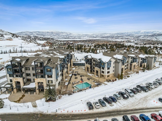 2653 Canyons Resort Dr Unit 223, Park City, UT 84098 - snowy aerial view featuring a mountain view