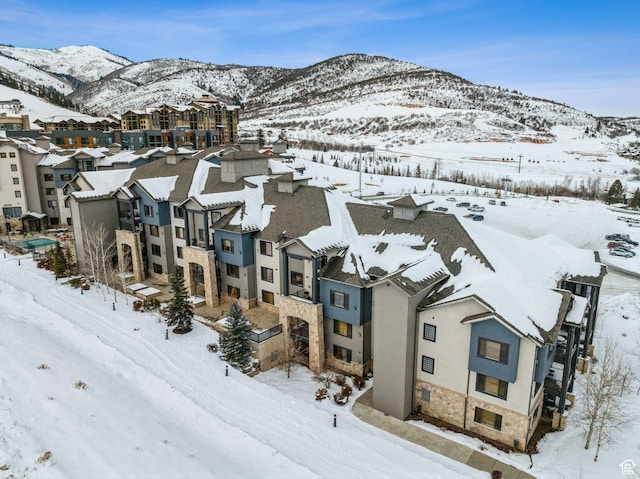 2653 Canyons Resort Dr Unit 223, Park City, UT 84098 - snowy aerial view featuring a mountain view