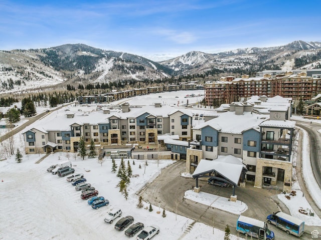 2653 Canyons Resort Dr Unit 223, Park City, UT 84098 - snowy aerial view with a mountain view