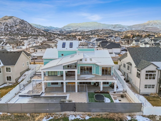13599 S White Pony Rd W, Herriman, UT 84096 - aerial view featuring a mountain view
