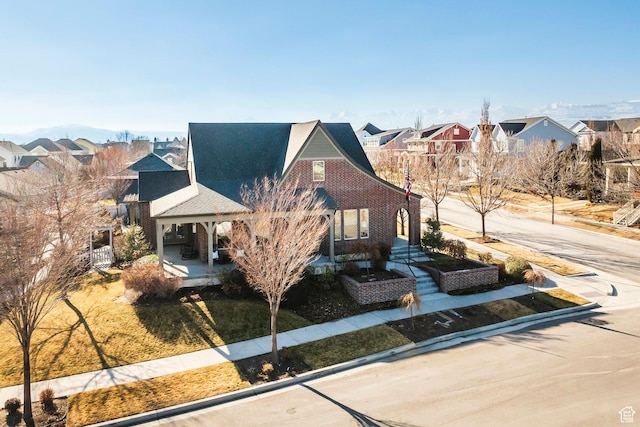 view of front of property featuring a residential view