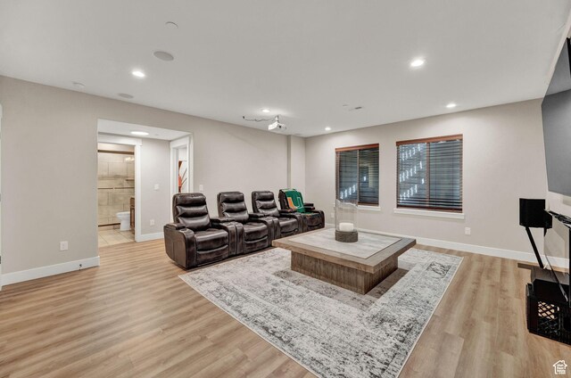 10694 E Cottonwood Ln Unit 539, Heber City, UT 84032 - living room with recessed lighting, light wood-type flooring, and baseboards