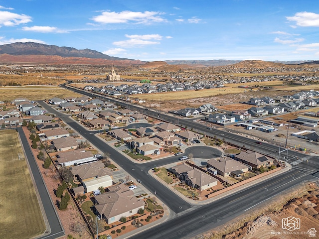 1987 S 2940 E, St George, UT 84790 - birds eye view of property featuring a mountain view