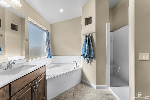 1987 S 2940 E, St George, UT 84790 - bathroom with vanity, tile patterned floors, and a bathing tub