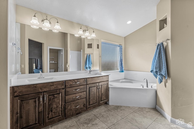 1987 S 2940 E, St George, UT 84790 - bathroom with a bathtub, tile patterned flooring, and vanity