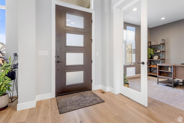 51 N Gray Fox Cir, Kaysville, UT 84037 - foyer entrance featuring french doors and light wood-type flooring