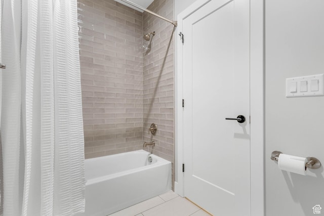 51 N Gray Fox Cir, Kaysville, UT 84037 - bathroom featuring tile patterned flooring and shower / bathtub combination with curtain
