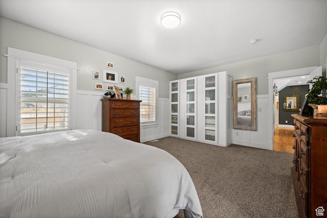 277 W Canyon Crest Rd, Alpine, UT 84004 - carpeted bedroom with a wainscoted wall