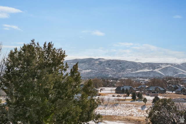 view of mountain feature