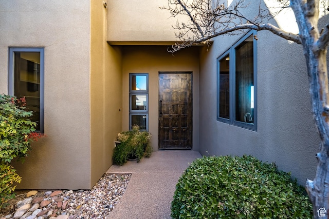 view of exterior entry