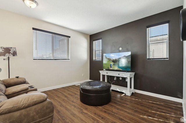 6343 W 7900 S, West Jordan, UT 84081 - living room with dark hardwood / wood-style floors