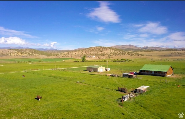 19600 N 8250 E, Mount Pleasant, UT 84647 - bird's eye view featuring a rural view and a mountain view