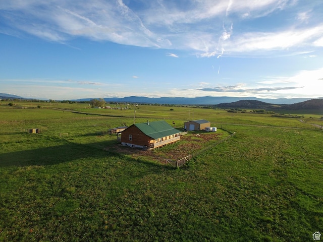 19600 N 8250 E, Mount Pleasant, UT 84647 - birds eye view of property featuring a mountain view and a rural view