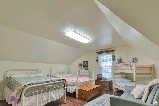 320 S 800 W, Lewiston, UT 84320 - bedroom featuring lofted ceiling and wood finished floors