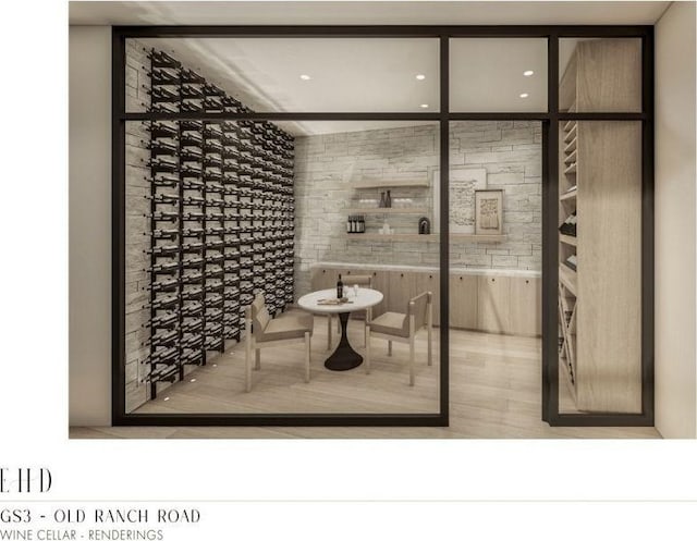 5220 N Old Ranch Rd, Park City, UT 84098 - wine area featuring wood finished floors