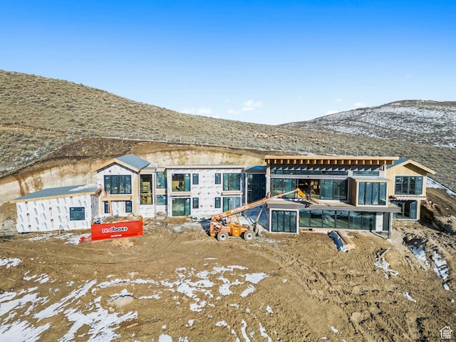 5220 N Old Ranch Rd, Park City, UT 84098 - view of front of home with a mountain view