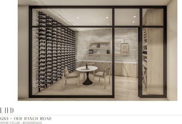 5220 N Old Ranch Rd, Park City, UT 84098 - wine room with wood finished floors