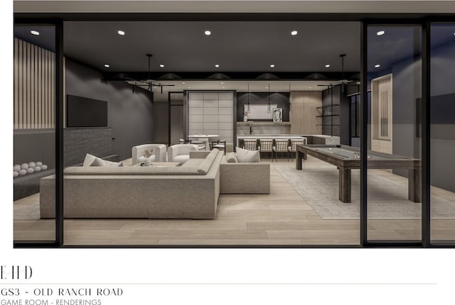 5220 N Old Ranch Rd, Park City, UT 84098 - living area featuring light wood-style floors